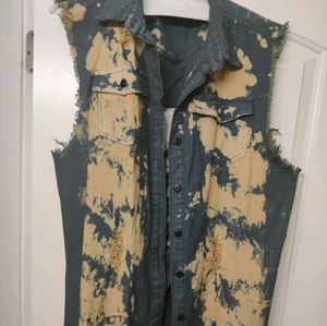 Jean Denim Jeans Tie Die Shirt